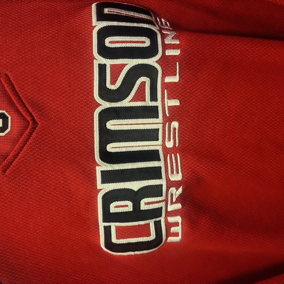 X-Grain Sportswear Crimson Wrestling High School Jersey Sweater - Picture 3 of 5